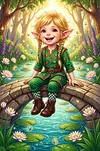 Luxury AB Velvet Diamond Painting Kit - Cute Fairy