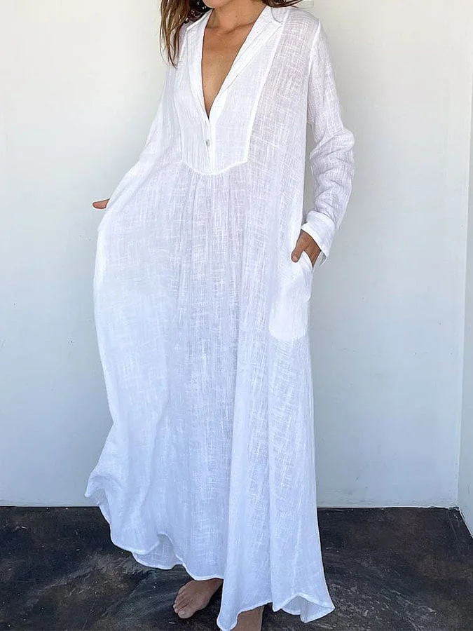 Women's Solid Fashion Long Dress