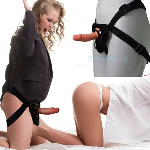 pornhint Pornhint 4" Short Small Dicks Strap-On Harness Strap On Realistic Dildo Dong Sex Toy US