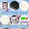 Carnet de bricolage chat fleur