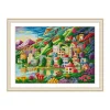 (US Local)Town-14CT Stamped Cross Stitch Kit(82x61cm)