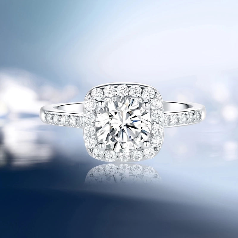 Ig Style Elegant Minimalist Square Copper Plating Inlay Zircon Rose Gold Plated White Gold Plated Gold Plated Rings