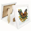 5D DIY Partial Special Shaped Drill Diamond Painting Kit Butterfly Decor With Frame Kit 18x18cm