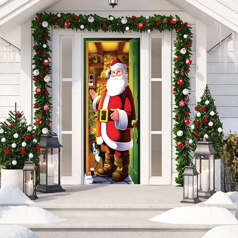 Nightmare Before Christmas Outdoor Decorations Props Christmas Elves Door Cover