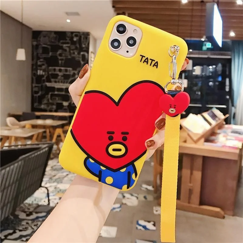BT21 Wrist Strap Phone Case