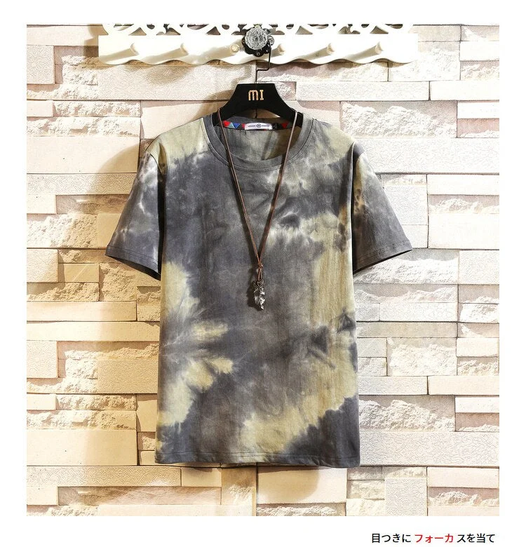 Korea Short Sleeve T Shirt Men 2021 Summer Printe Tshirt Top Tees Brand Fashion Clothes Plus Size M-5XL O NECK