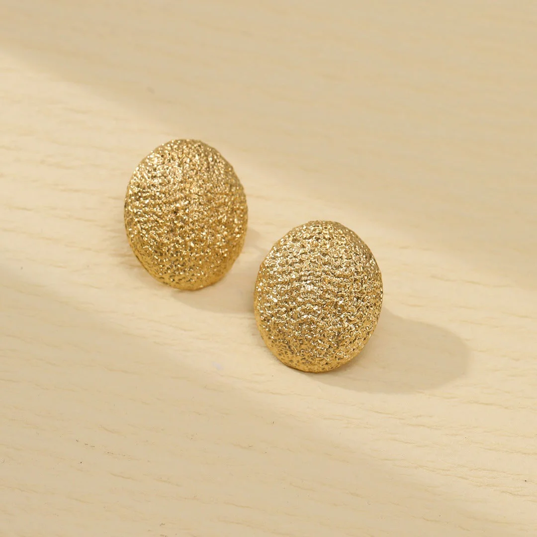 Frosted Curved Earrings