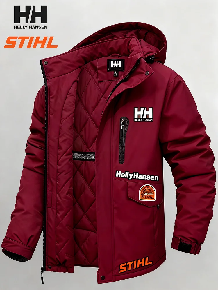 Meleg &eacute;s sz&eacute;l&aacute;ll&oacute; kapucnis kab&aacute;t STIHL x Helly Hansen