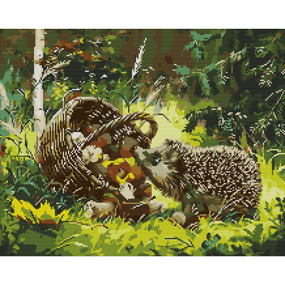 

48*40CM - 14CT Stamped Cross Stitch-Animal Series, 501 Original