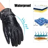 USB Hand Warmers Waterproof Leather Heating Gloves PU for Fishing Riding Cycling