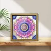 Diamond Painting Special Shaped Drill Mandala With Frame(8.46x8.46inch)