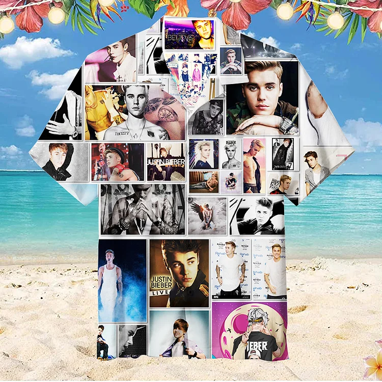 Justin Drew Bieber|Unisex Hawaiian Shirt