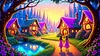 Luxury AB Velvet Diamond Painting Kit - Girl and Magical Village