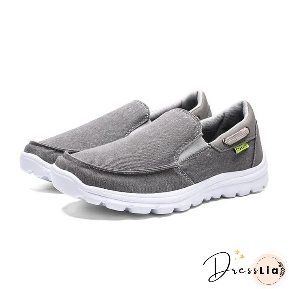Men Canvas Casual Breathable Footwear Plus size Flat Shoes