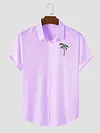 Classic Coconut Casual Everyday Basic Short Sleeve Shirt
