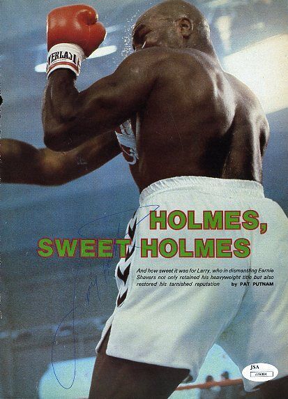 Larry Holmes Jsa Signed 8x10 Photo Poster painting Autograph Authentic