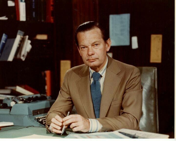 David Brinkley Original 8x10 Press Photo Poster painting