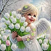 Diamond Painting-DIY Crystal Rhinestone Angel Child