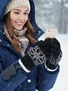 USB Electric Heated Gloves Touchscreen Thick Cycling Glove for Winter Ski Sports