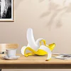 Modern Banana Table Lamp, Desk Lamp,Led Night Light Plating Resin Banana Lighting Fixture for Living Room, Bedroom,Home Office,Kids Room 