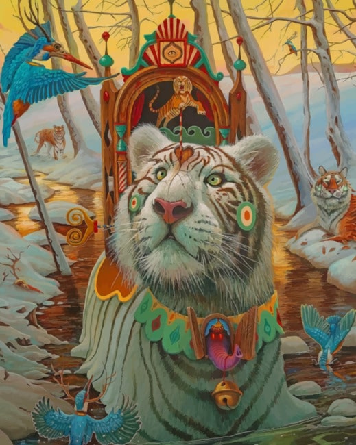 

Tigers And Birds – Paint By Numbers - 40*50CM, 501 Original