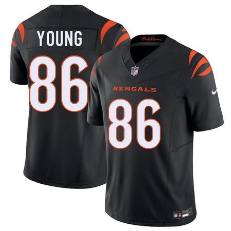 Men's Cincinnati Bengals #86 Colbie Young Black 2026 NFL Draft Vapor F.U.S.E. Limited Jersey