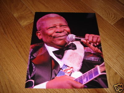 BB King Cool 8x10 Blues Live Color Concert Photo Poster painting #7