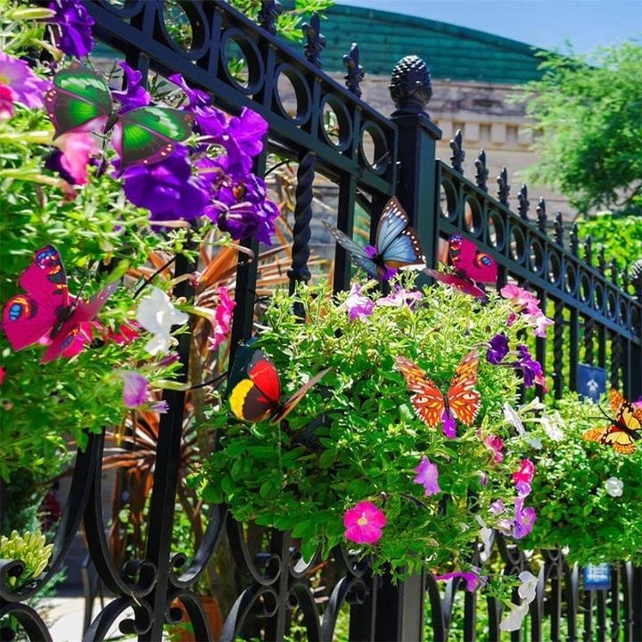 12 Piezas de Estacas de Jardín Para Mariposas