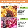 J&eacute;sus kit complets DIY 5d carr&eacute;s de peinture diamant avec peinture en diamant pour adultes/d&eacute;butants, id&eacute;e cadeau d&eacute;coration murale maison peintures diamants &agrave; points et arts visuels cr&eacute;atifs 17,72x21,65in (zqa6869)