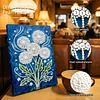 (20x30cm)DIY Dandelion Framed Handmade Pearl Painting Art Craft Kit Living Home Decor
