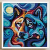 Wolf - 14CT Stamped Cross Stitch 31*31cm/12.2*12.2in(Brand)