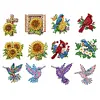 (US Local)Diamond Painting Car Aromatherapy Vent Clip Bling Air Vent Decorations (E)