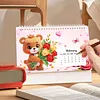 Little Bear 2027 DIY Diamond Painting Calendar Set with Special Shaped Partial Drill, 7.68x6.69 inch Monthly Flip Tabletop Calendar for Adults Beginners Home Office Decor Gift