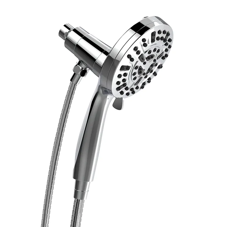 EVERSTEIN 5" Magnetic Filtered Handheld Shower Head Set Chrome