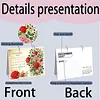 Diamond Art Painting 2027 Desk Calendar Non-Fading DIY Diamond Painting Calendar Ornament Multi Purpose DIY Resin Paintings Desks Kit for Office Home Interior Decoration (Flower)