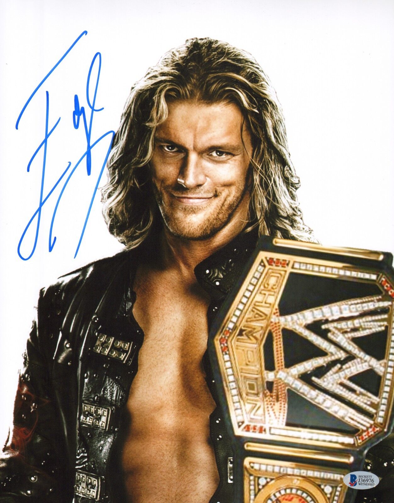 Edge Signed WWE 11x14 Photo Poster painting BAS Beckett COA Wrestling Superstar Picture Auto'd 3