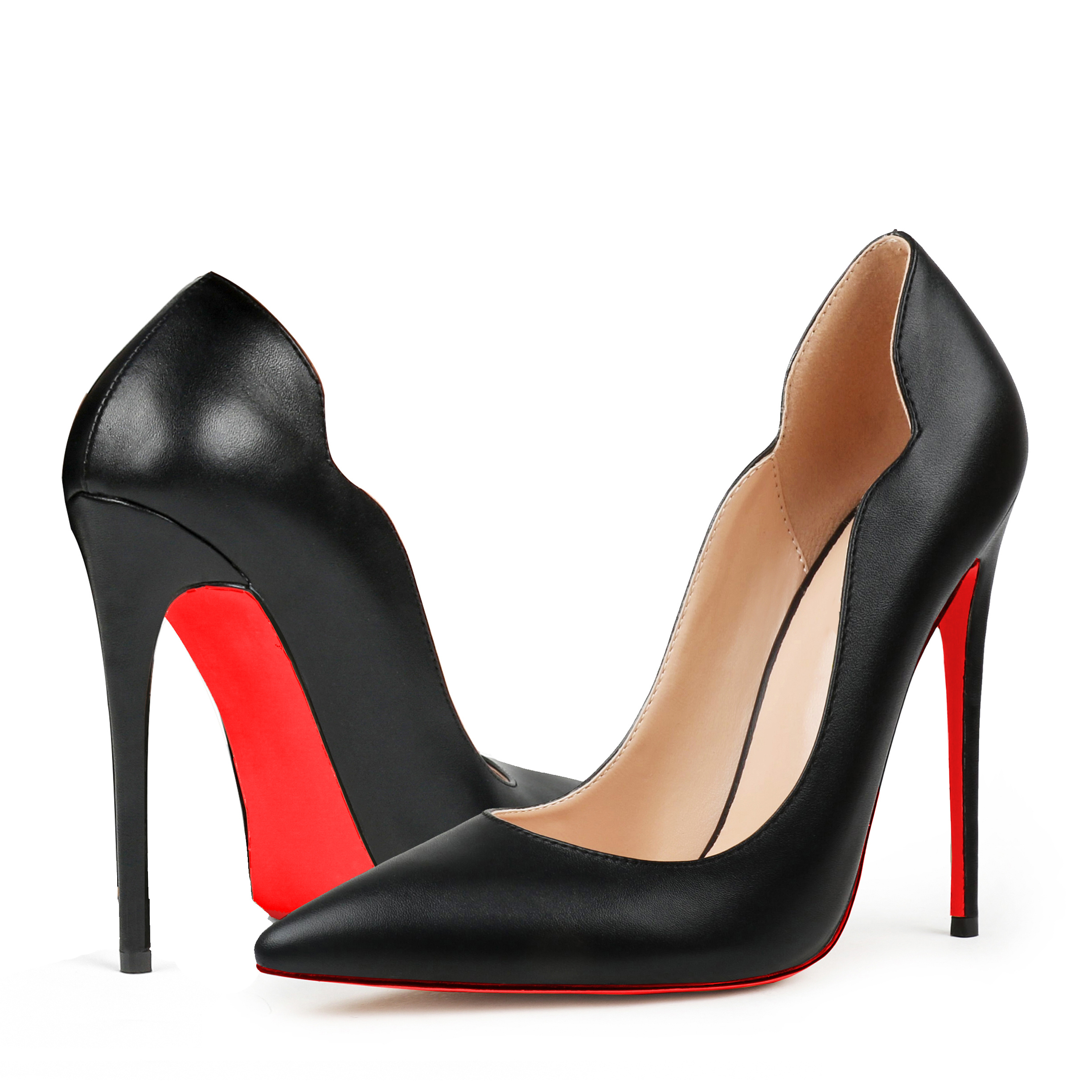 120mm Women's Red Bottom High Heels for Party Wedding Matte Pumps-MERUMOTE