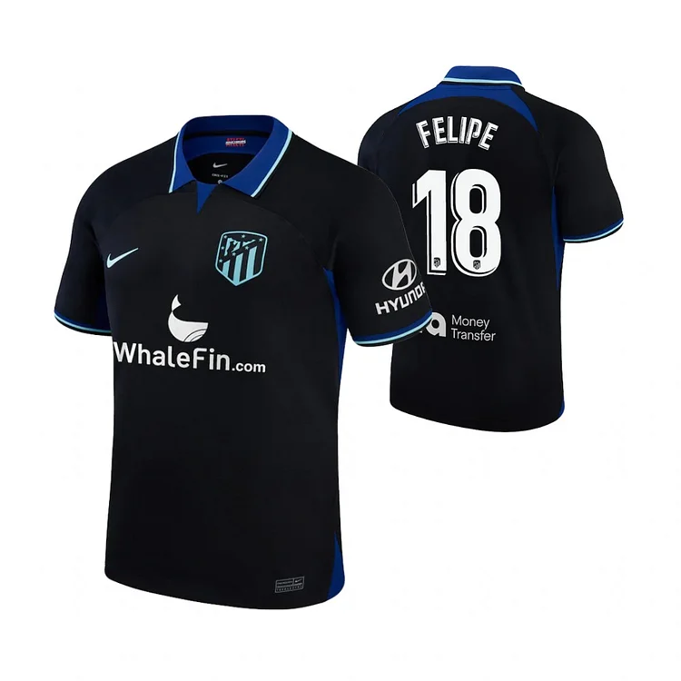 Atletico Madrid Felipe 18 Away Shirt Kit 2022-2023