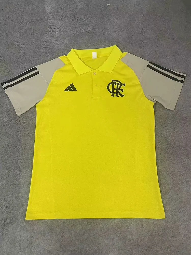 Fans edition 2024 Flamengo yellow training polo shirt