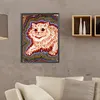 Diamond Painting-DIY Full Round Drill Retro Cat