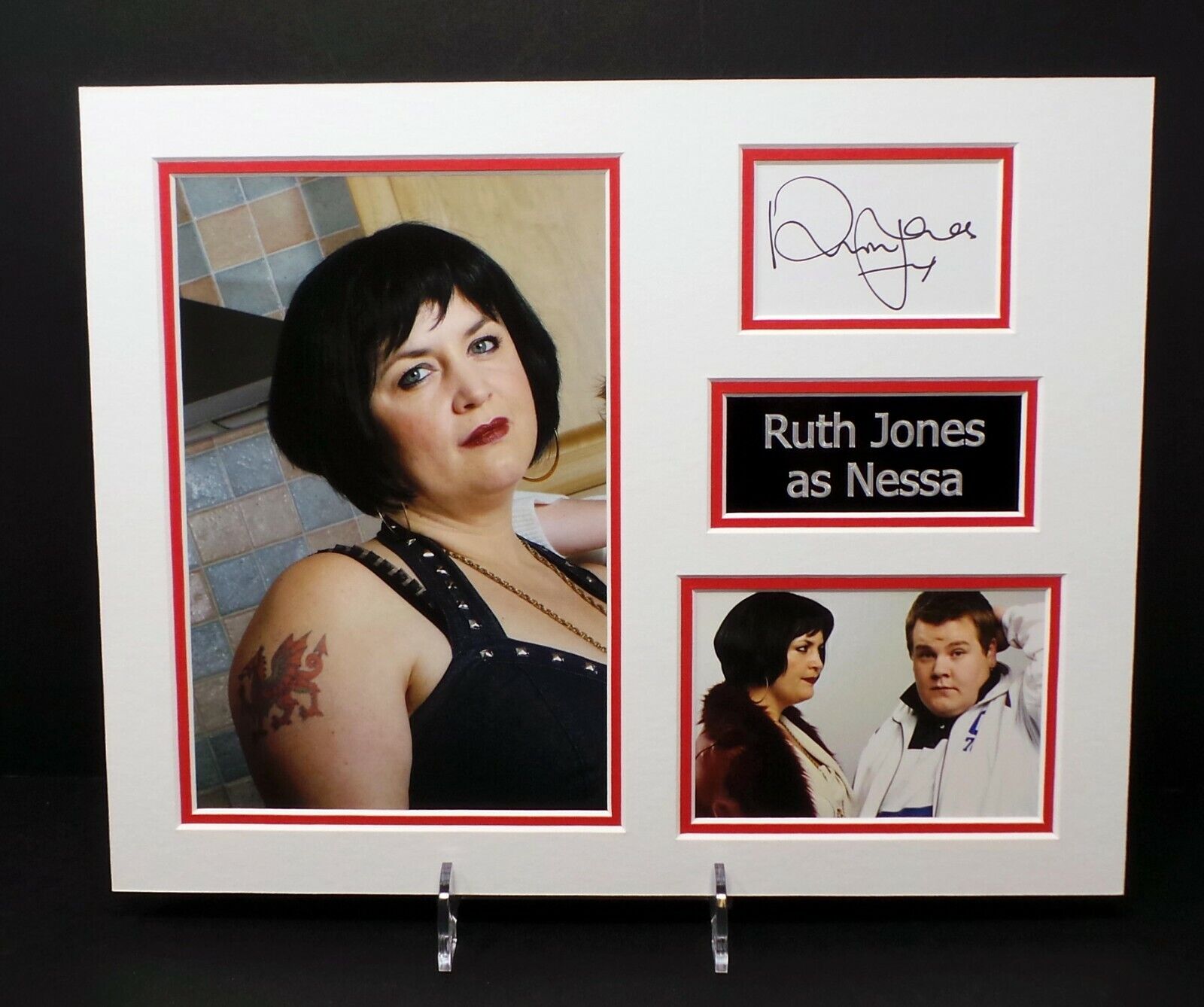 Ruth JONES Signed Nessa Gavin & Stacey Mounted 14x11 Photo Poster painting Display AFTAL RD COA