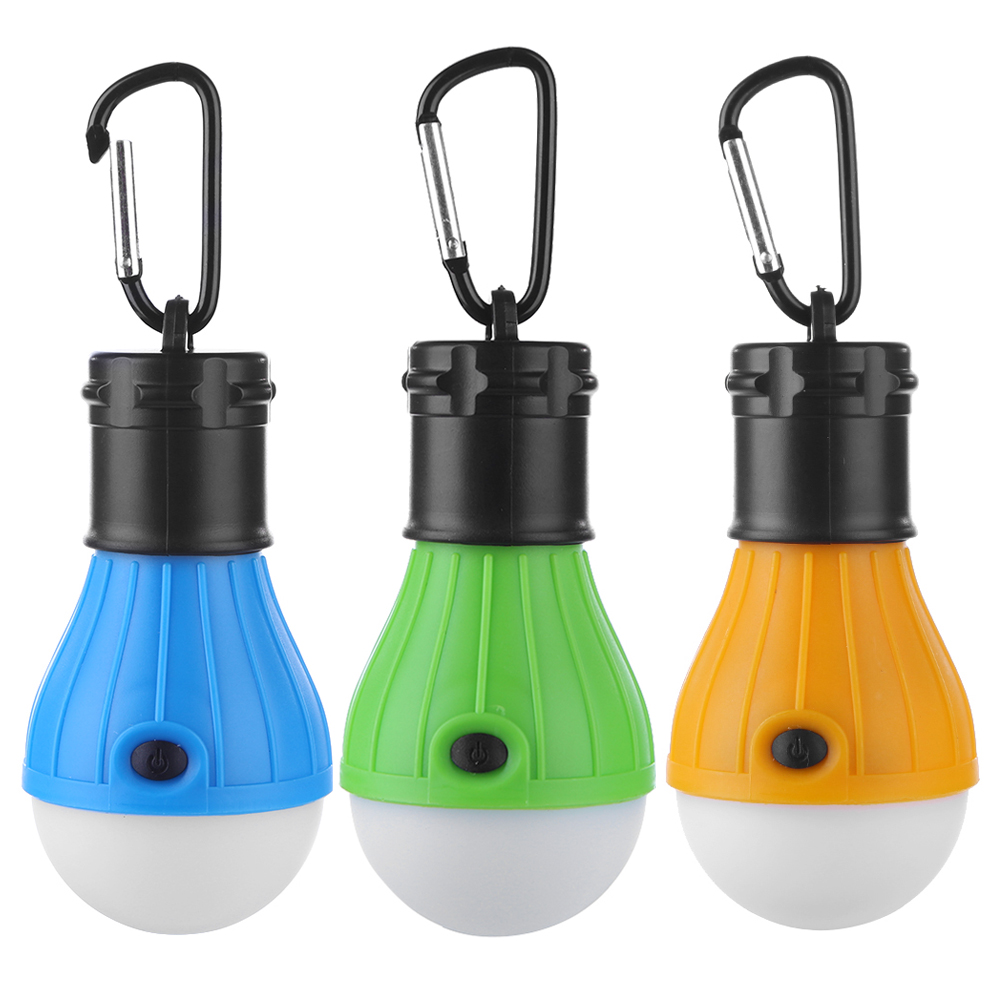 

3pcs Outdoor Camping Waterproof Tent Light 3 Modes 3LED Lantern Lamp Bulb, 501 Original
