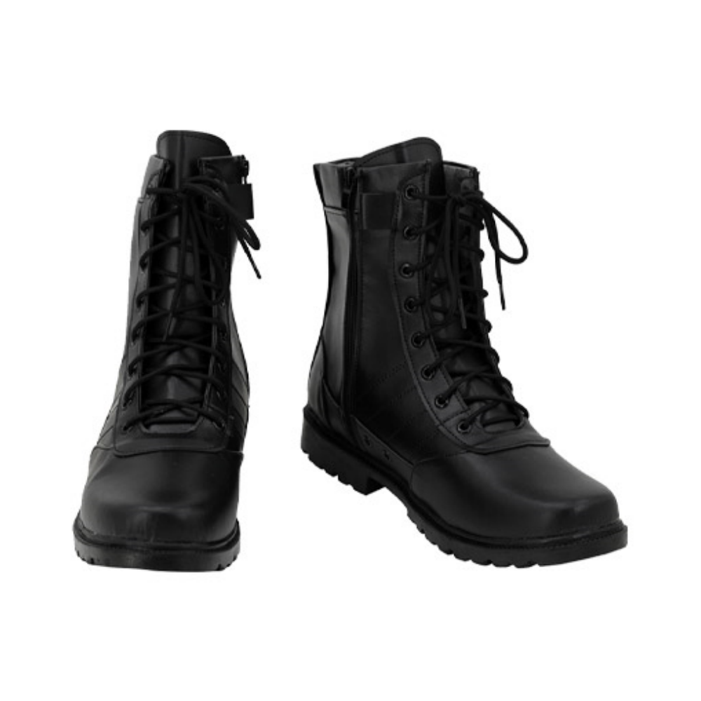 Game Resident Evil Carlos Oliveira Black Shoes Boots Cosplay Accessories Halloween Carnival Props