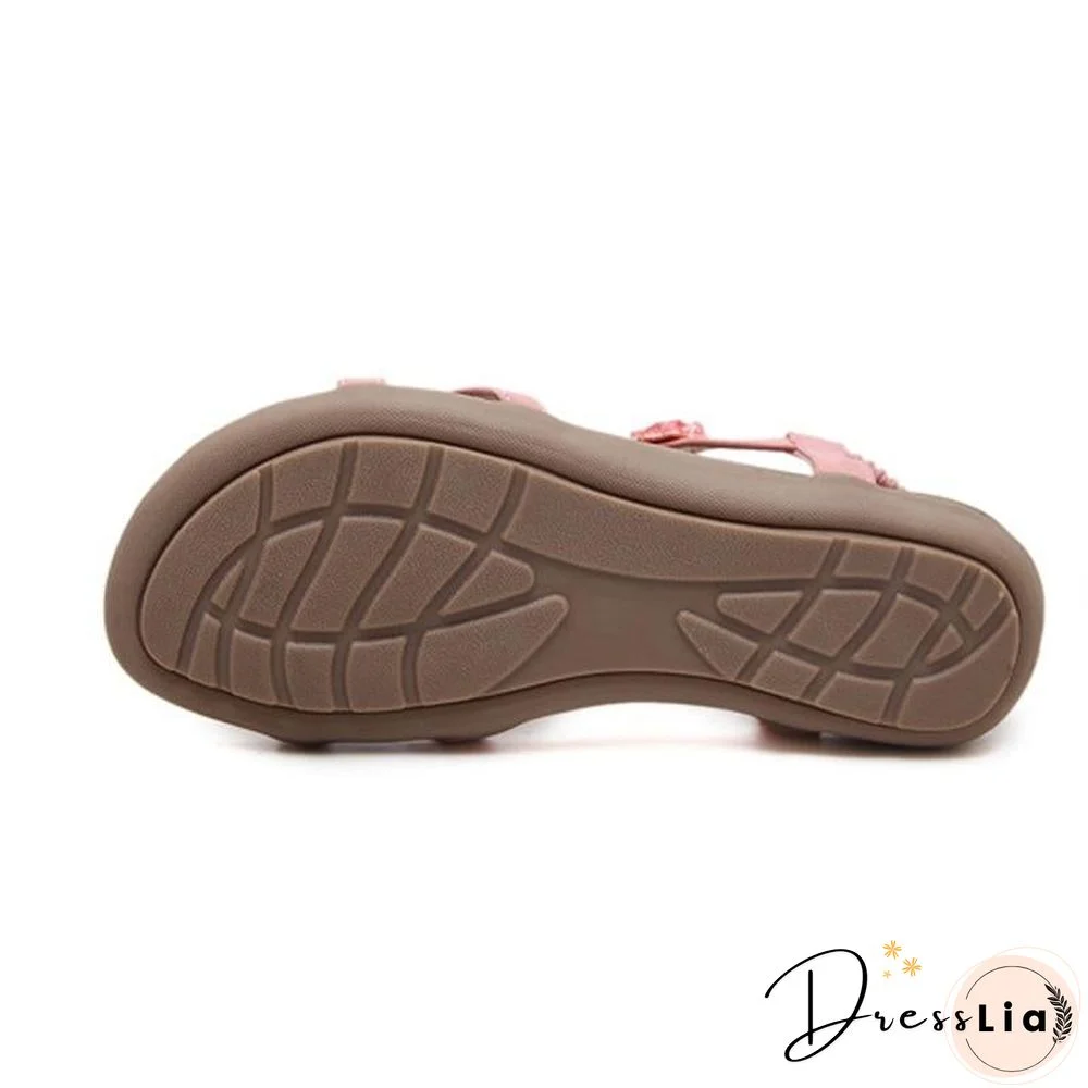 Bohemian Style Summer Women Flat Heel Beach Sandals Shoes