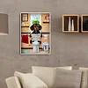 Chien sur les Toilettes - Compl&egrave;te Rond Peinture au Diamant  30*40cm