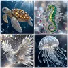 Crystal Animals Full DIY 5D Round Drill Diamond Painting Kits for Adults/Beginners Gift Idea Home Decor Diamond Dots Paintings Picture Arts Craft 40x40cm
