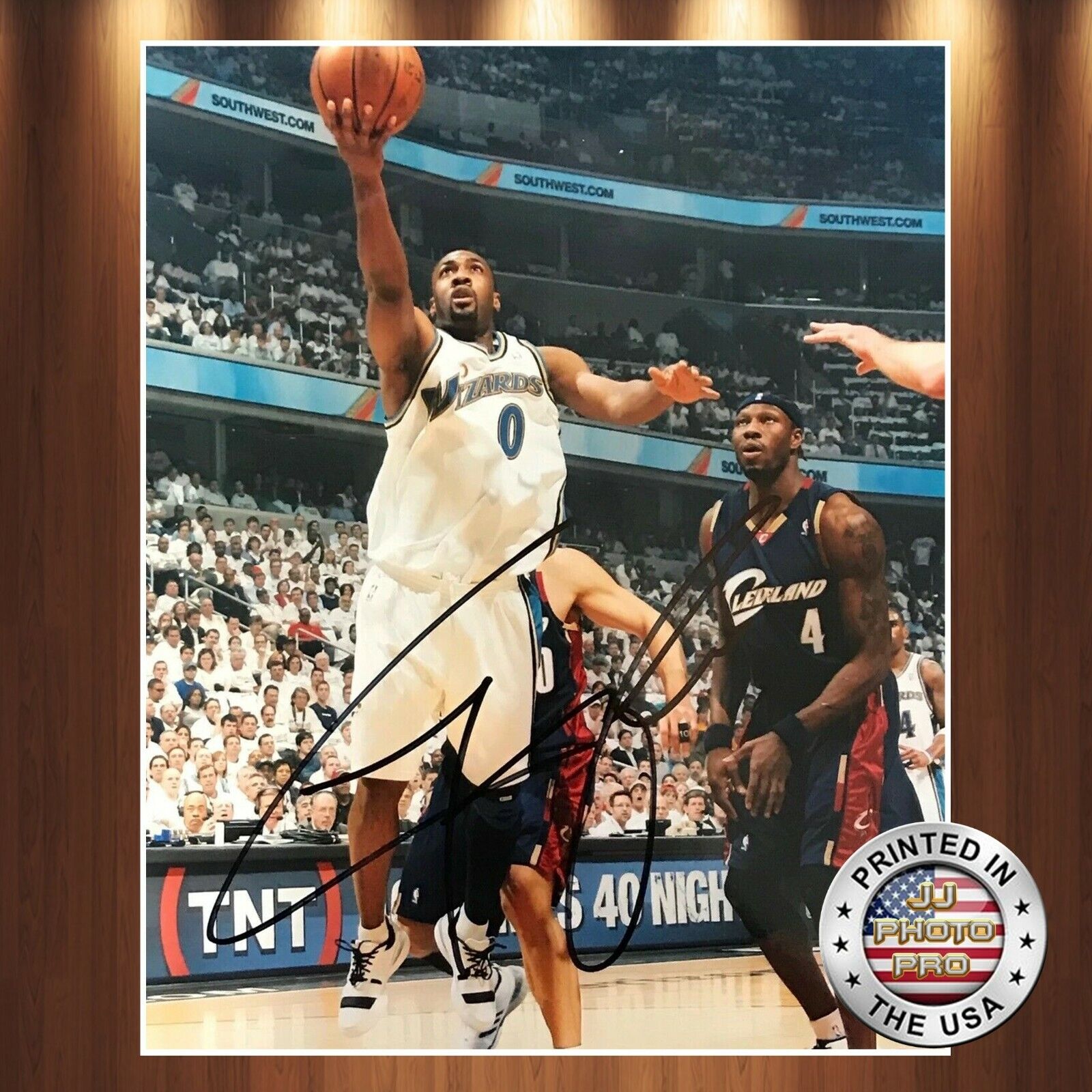 Gilbert Arenas Autographed Signed 8x10 Photo Poster painting (Wizards) REPRINT