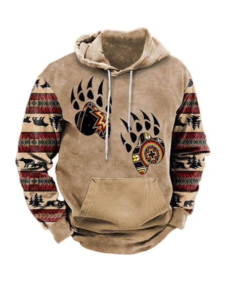 Men's Southwest Cowboy Patterns Hooded