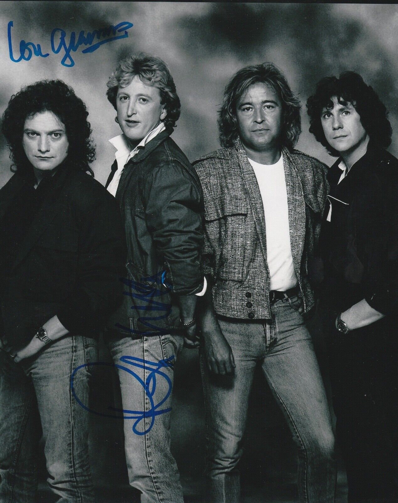 * FOREIGNER * signed autographed 8x10 Photo Poster painting * RICK WILLS & LOU GRAMM * 9