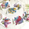 6pcs DIY Bird Diamond Art Greeting Cards 5D Rhinestone Arts Birthday Card